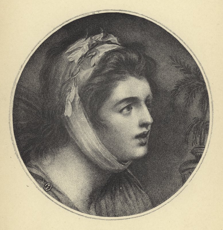 Lady Hamilton as Sensibility (engraving) 作者 乔治（后）罗姆尼