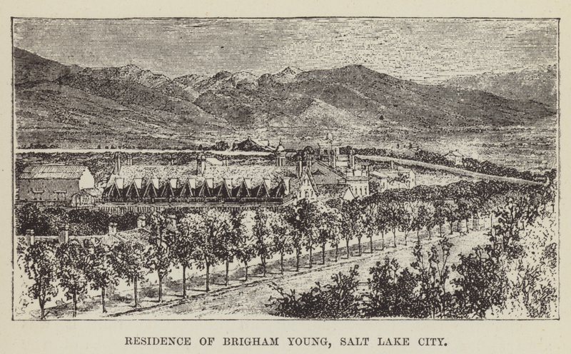 盐湖城Brigham Young的住所 作者 乔治·奥古斯都·萨拉