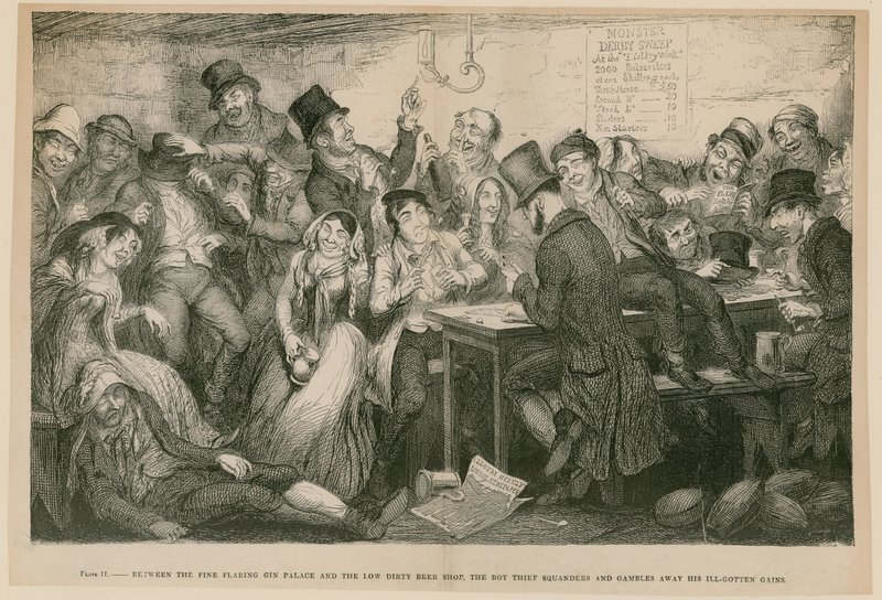 来自The Drunkard&39;s Children，1848 作者 乔治·克鲁克申克
