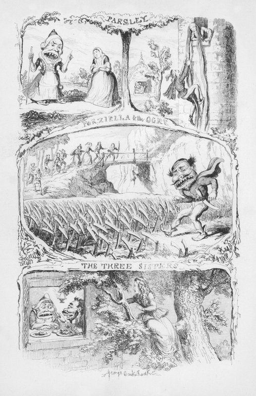 George Cruikshank 的 Pentamerone 插图（版画） 作者 乔治·克鲁克申克