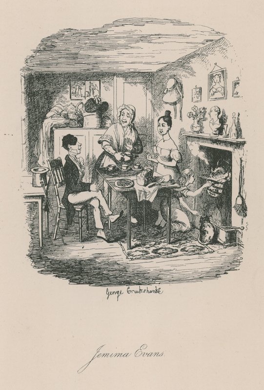 伦敦生活场景：Jemima Evans 作者 乔治·克鲁克申克