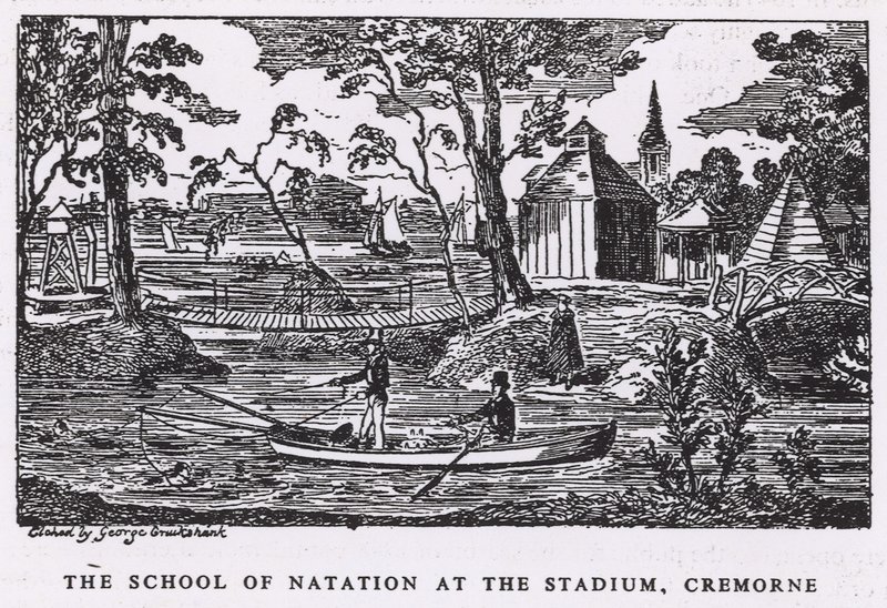Cremorne Gardens体育场的自然学院 作者 乔治·克鲁克申克
