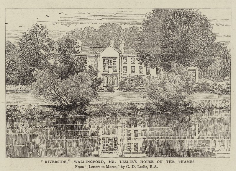 Riverside，Wallingford，Leslie&39;s House on the Thames 作者 乔治·邓洛普·莱斯利