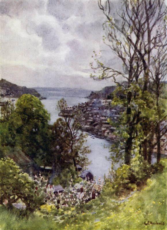 Fowey（彩色石版画） 作者 乔治·弗兰克·尼科尔斯