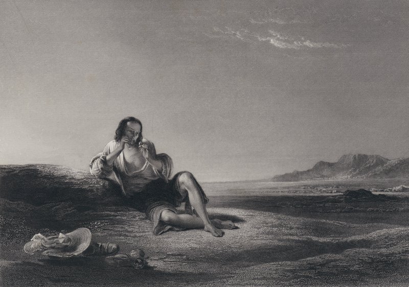Illustration for Auld Lang Syne by Robert Burns (engraving) 作者 乔治·哈维