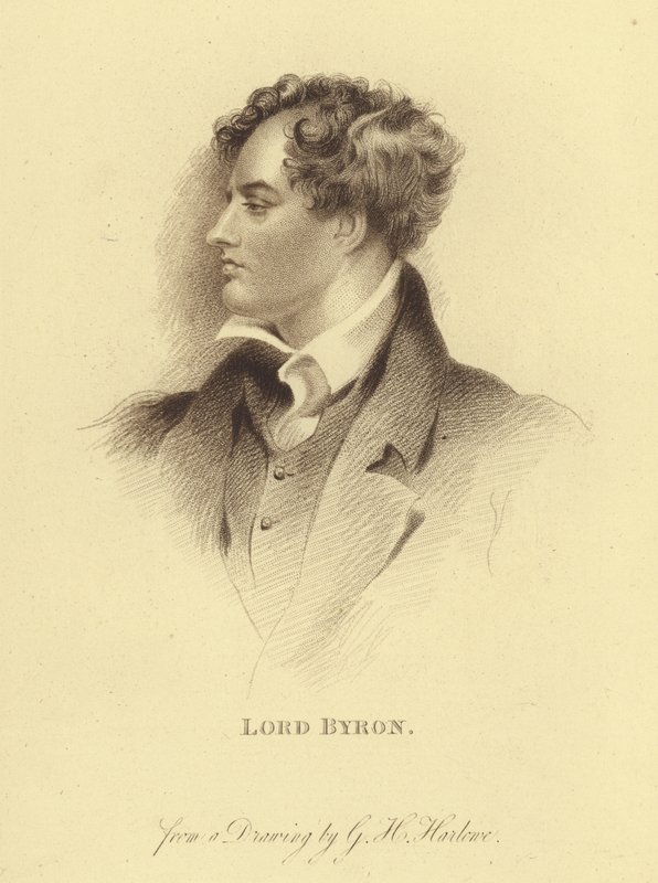 Portrait of Lord Byron (engraving) 作者 乔治·亨利（后）哈洛