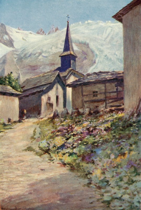 The Village of Tour (colour litho) 作者 乔治·杰克逊·弗莱姆威尔