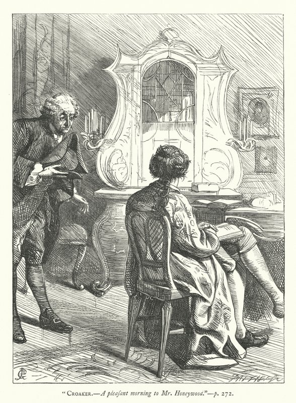 Illustration for The Good-Natured Man (engraving) 作者 乔治·约翰·平威尔