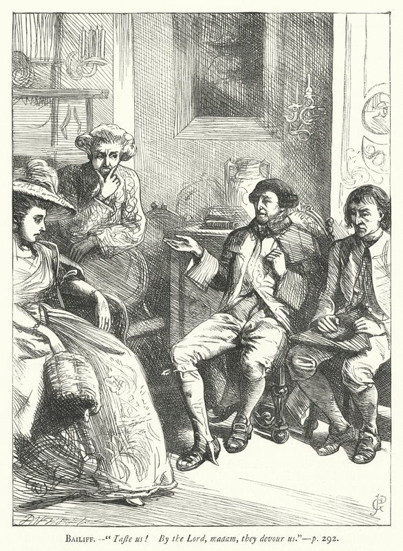 Illustration for The Good-Natured Man (engraving) 作者 乔治·约翰·平威尔
