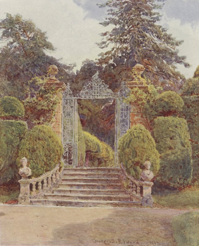 Brockenhurst，花园大门 作者 乔治·塞缪尔·埃尔古德