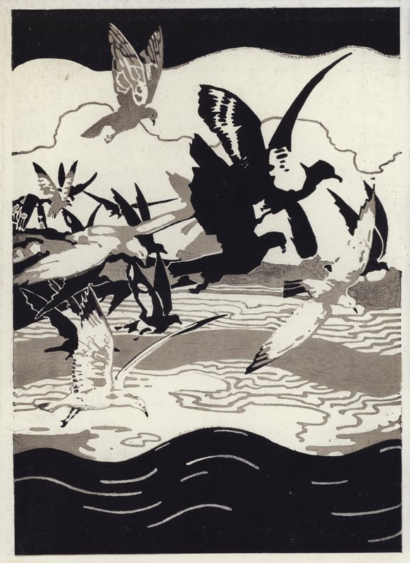 Illustration for Canadian Wonder Tales (colour litho) 作者 乔治·谢林汉姆