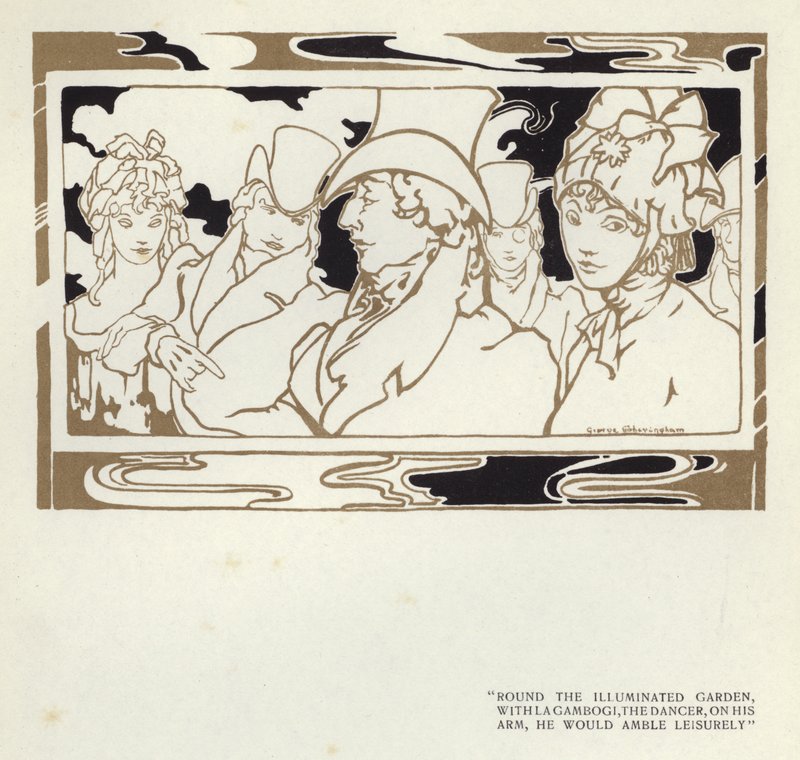 Max Beerbohm 的 The Happy Hypocrite 插图（彩色石版画） 作者 乔治·谢林汉姆