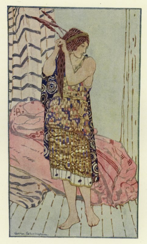 她很漂亮很温柔（彩色石版画） 作者 乔治·谢林汉姆