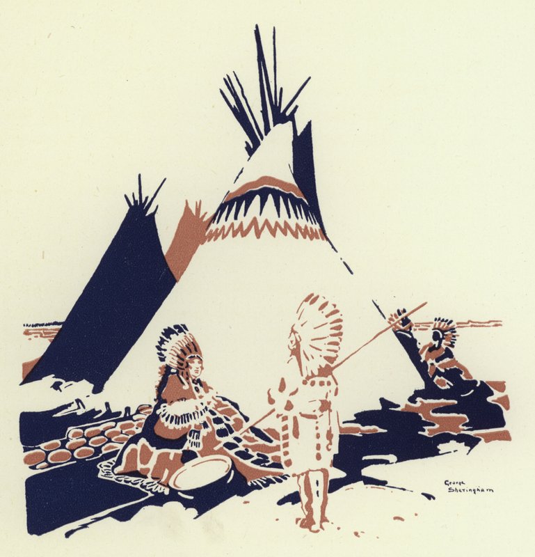 所以他们抽签看谁应该在森林里找他（彩色石版画） 作者 乔治·谢林汉姆