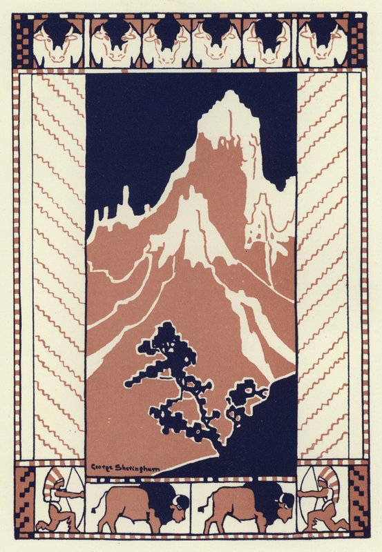 That night when all the village was asleep, the boy went to the foot of the mountain (colour litho) 作者 乔治·谢林汉姆