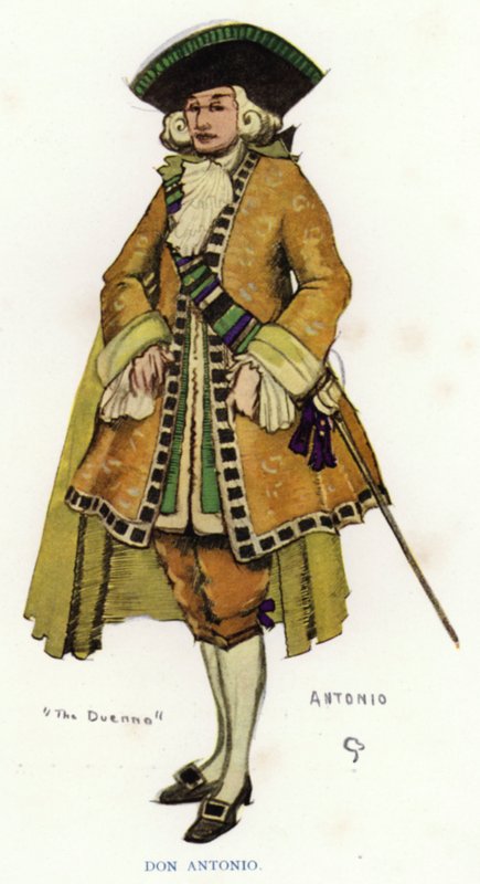 The Duenna by Sheridan: Don Antonio (colour litho) 作者 乔治·谢林汉姆