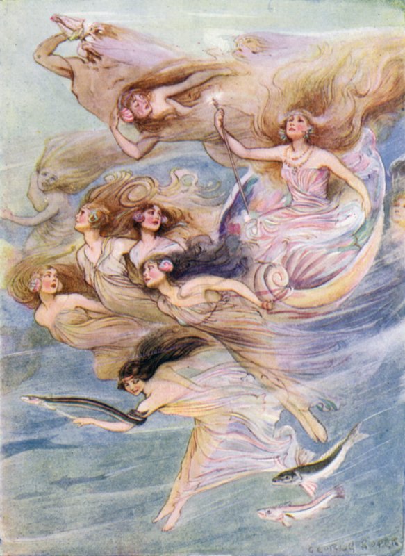 Perseus: Queen Galatea (colour litho) 作者 乔治·索珀
