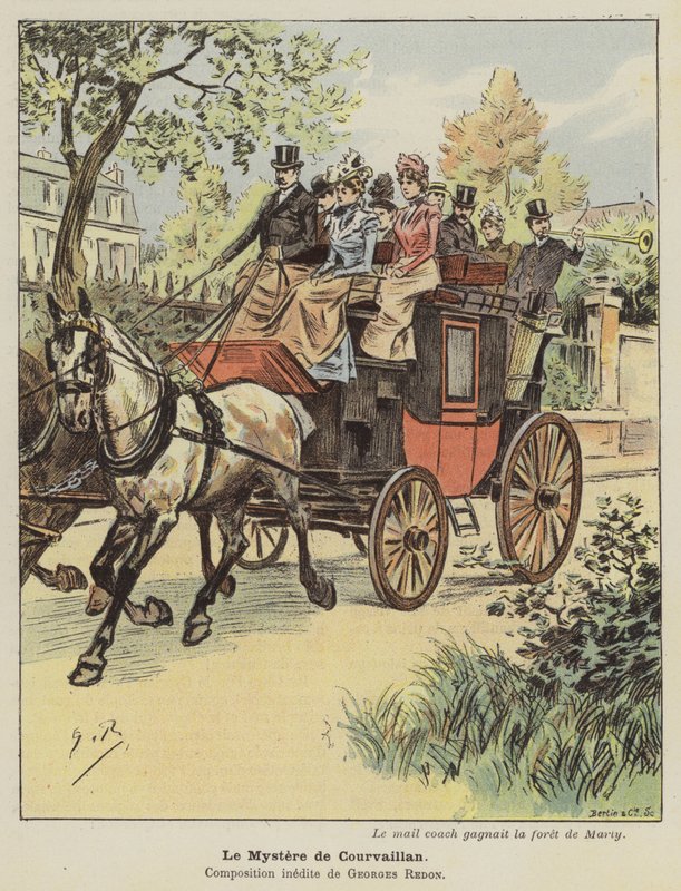 Le Mystere de Courvaillan（彩色石版画） 作者 乔治·雷登