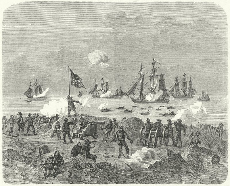1814年，英国军队试图在切萨皮克湾登陆 作者 德国学校