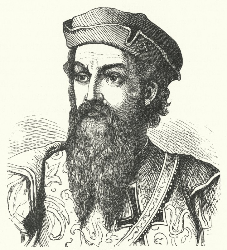 Afonso de Albuquerque，果阿公爵，葡萄牙将军和葡萄牙印度总督（雕刻） 作者 德国学校