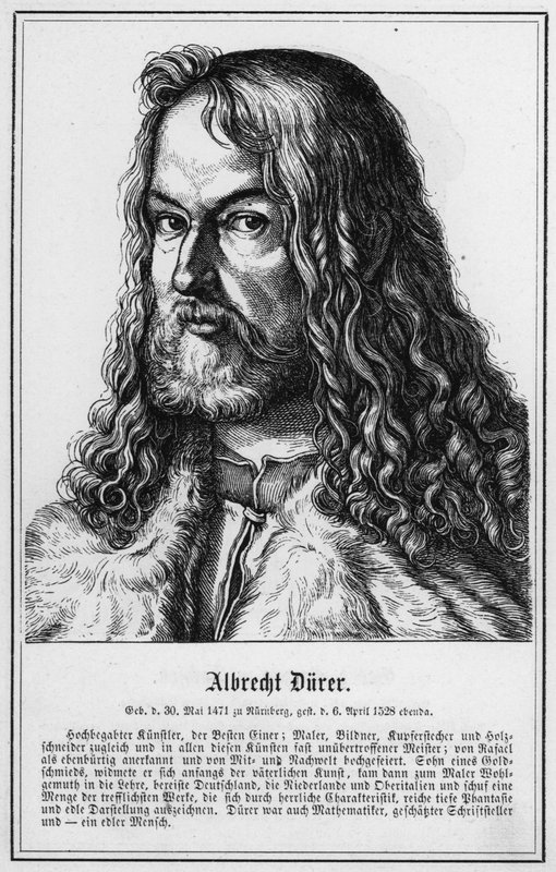 Albrecht Durer (engraving) 作者 德国学校