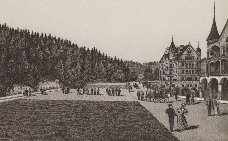 Amerikanischer Park (litho) 作者 德国学校