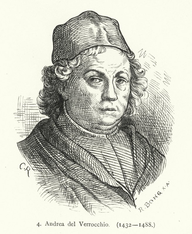 Andrea del Verrocchio，意大利文艺复兴时期的画家、雕塑家和金匠（雕刻） 作者 德国学校
