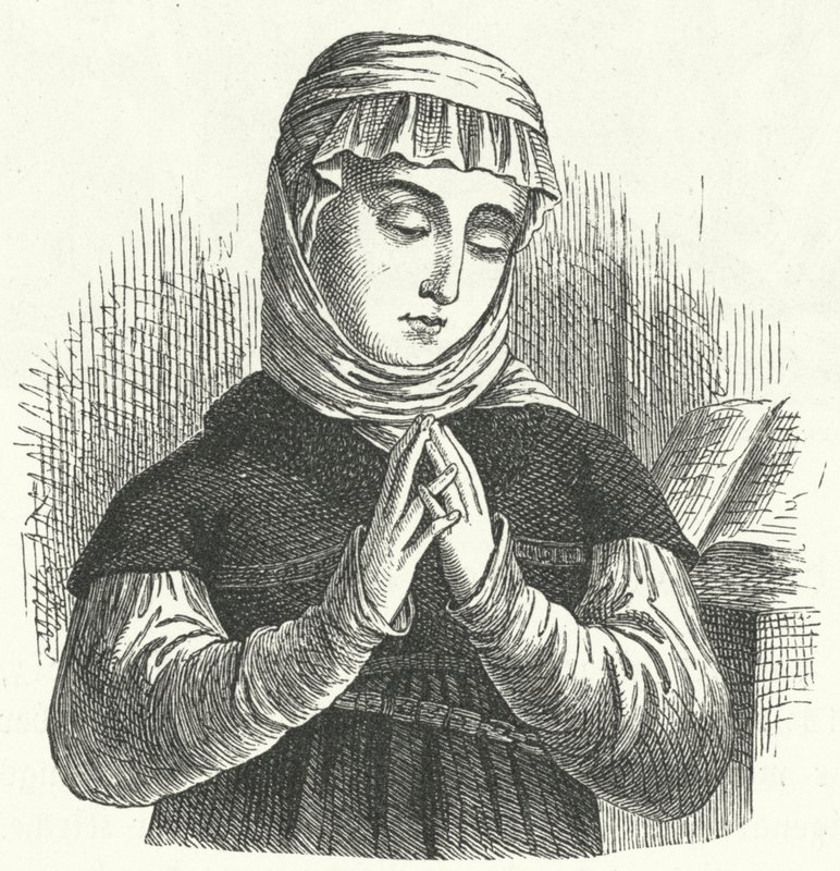 瑞士宗教改革的领军人物 Huldrych Zwingli 的妻子 Anna Reinhard（版画） 作者 德国学校
