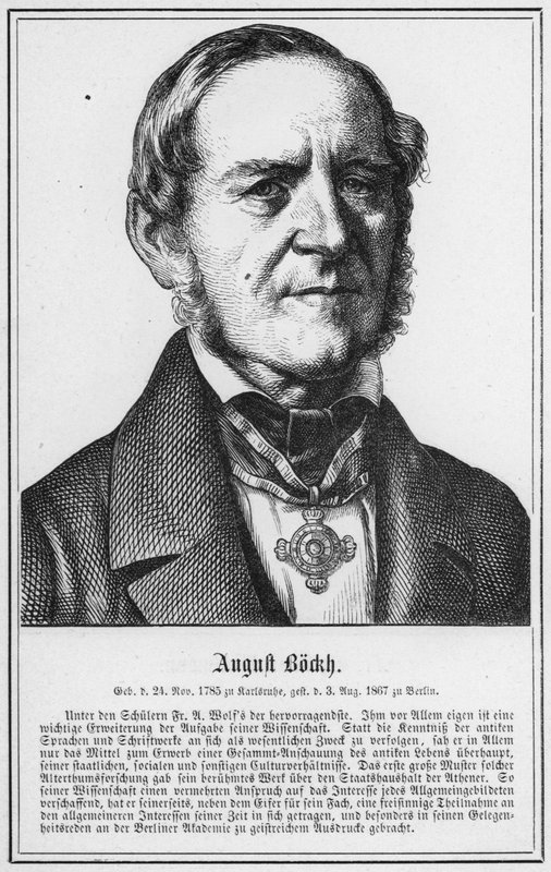 August Bockh (engraving) 作者 德国学校