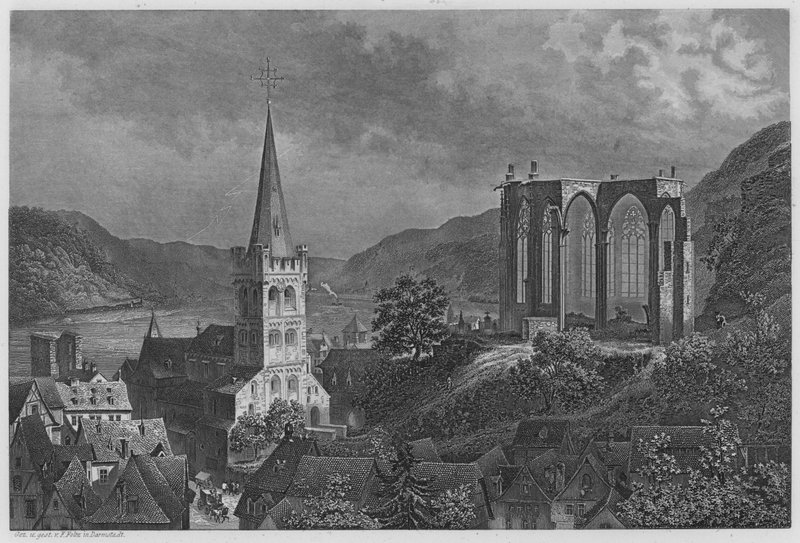 Bacharach (engraving) 作者 德国学校