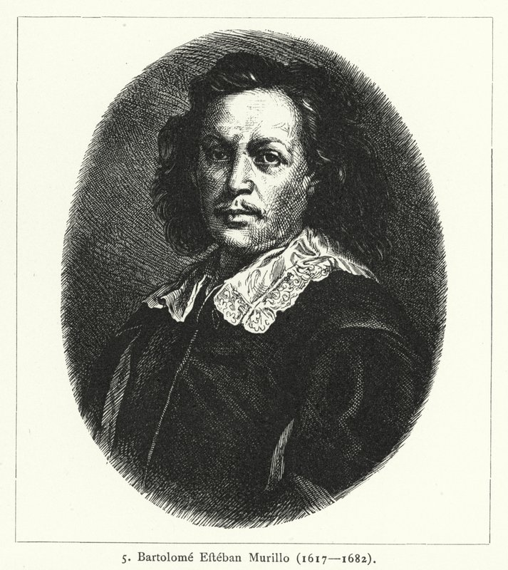 Bartolome Esteban Murillo，西班牙巴洛克画家（版画） 作者 德国学校