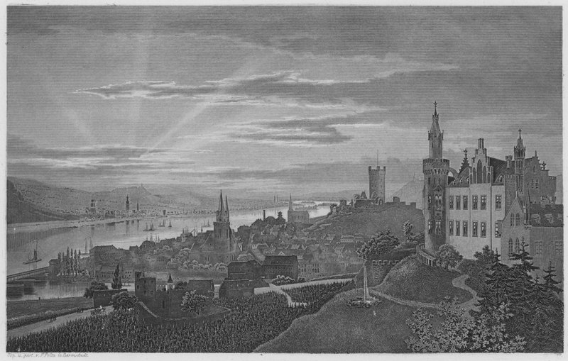 Bingen (engraving) 作者 德国学校
