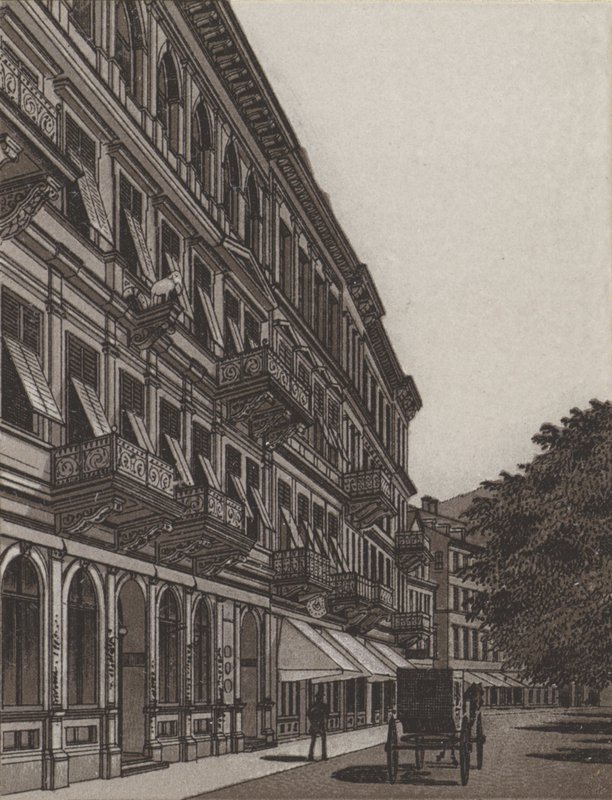 Cafe Elefant, Alte Wiese (litho) 作者 德国学校