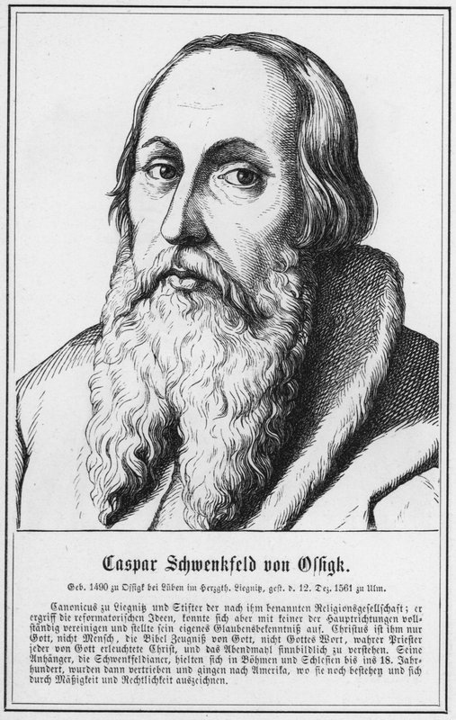 Caspar Schwenkfeld von Ossigk (engraving) 作者 德国学校