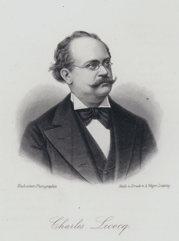 Charles Lecocq，法国作曲家（版画） 作者 德国学校