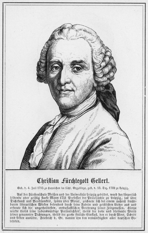 Christian Furchtegott Gellert (雕刻) 作者 德国学校