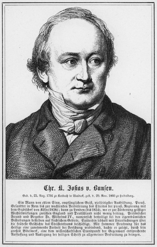 Christian Karl Josias von Bunsen (雕刻) 作者 德国学校