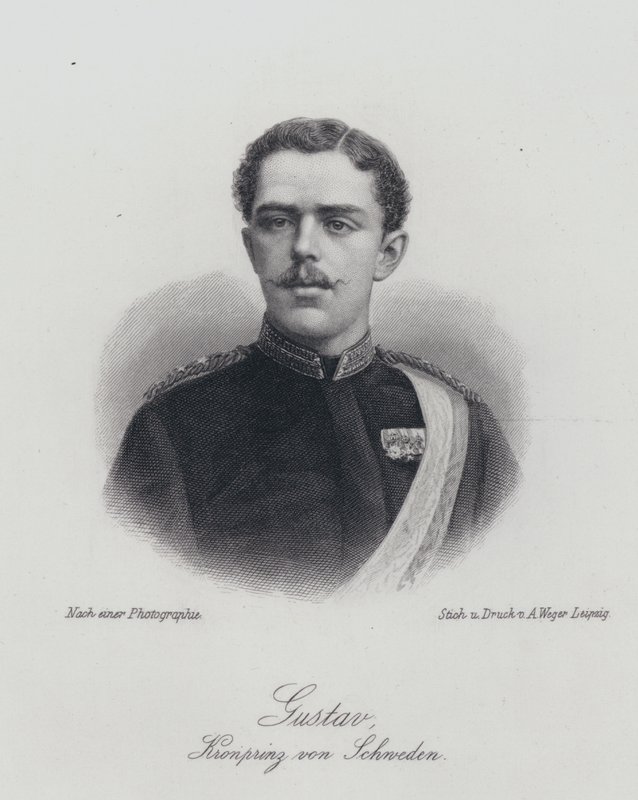 Crown Prince Gustaf of Sweden, the future King Gustaf V (engraving) 作者 德国学校