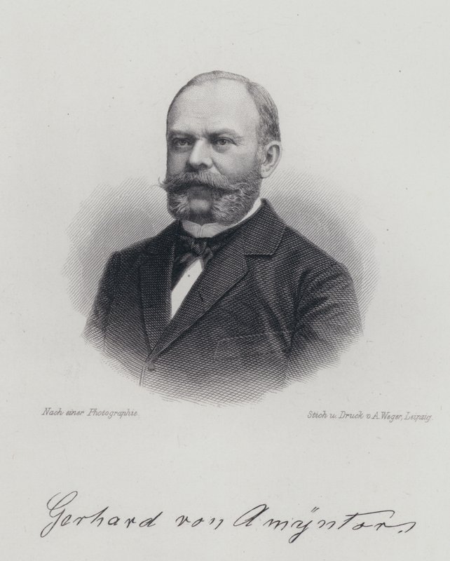 Dagobert von Gerhardt，德国士兵、诗人和小说家（版画） 作者 德国学校