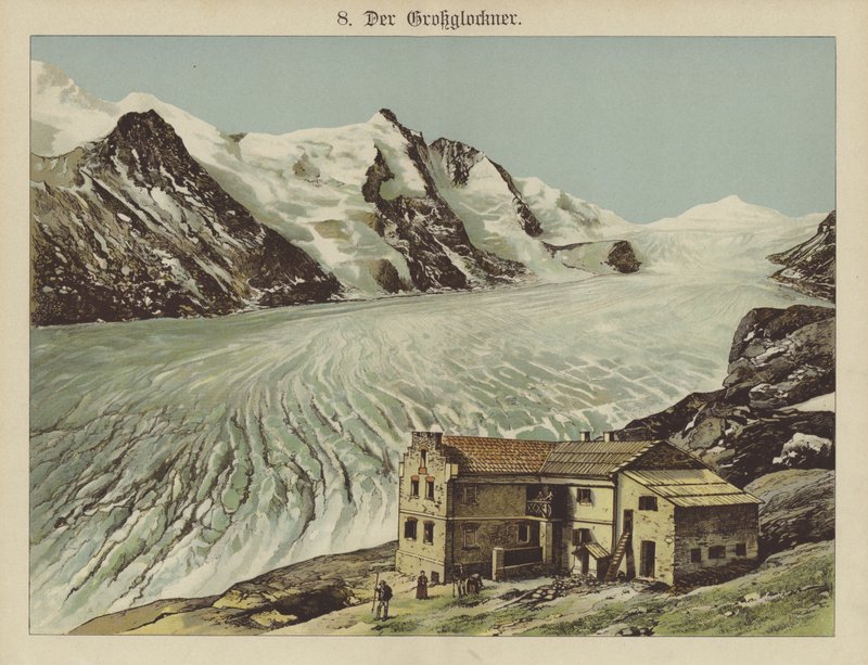 Der Grossglockner (colour litho) 作者 德国学校