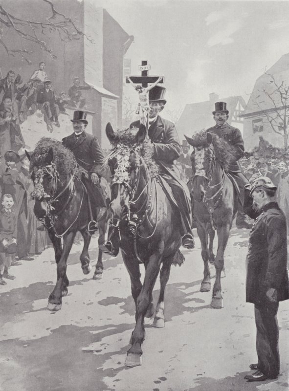 Easter Customs, Saxony (litho) 作者 德国学校