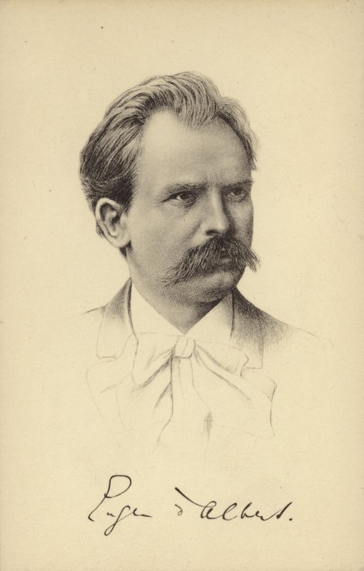 Eugen dAlbert，苏格兰出生的德国钢琴家和作曲家（1864-1932） 作者 德国学校