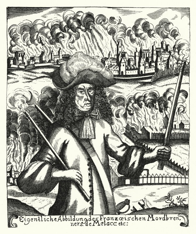 Ezechiel du Mas, Comte de Melac, 法国士兵 (雕刻) 作者 德国学校