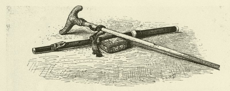 Flute, cane and snuffbox of Frederick the Great (engraving) 作者 德国学校