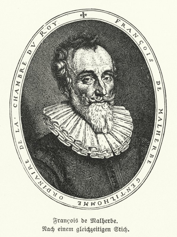 Francois de Malherbe，法国诗人和翻译家（石膏）。 作者 德国学校