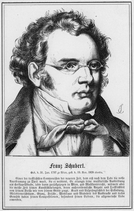 Franz Schubert (engraving) 作者 德国学校