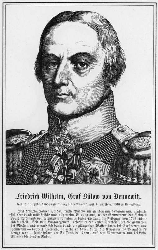 Friedrich Wilhelm, Count Bulow von Dennewik (雕刻) 作者 德国学校