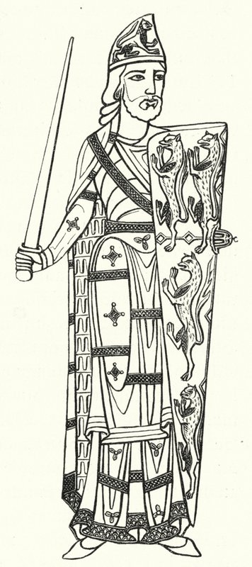安茹伯爵杰弗里-普兰塔戈奈特（雕版画 作者 德国学校
