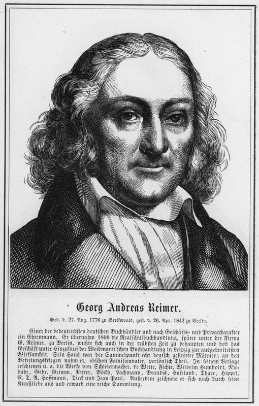 Georg Andreas Reimer（雕刻） 作者 德国学校