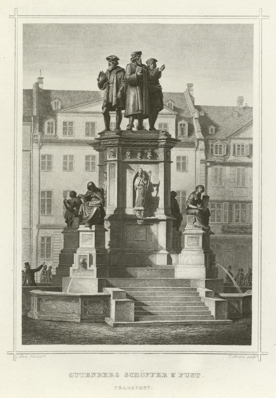 Gutenberg Schoffer和Fust，法兰克福 作者 德国学校